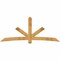 Ekena Millwork Alberta Rough Sawn Timber Gable Bracket, Western Red Cedar, 108"W x 45"H x 2"D x 6"F, 10/12 Pitch GBW108X45X0206ALB00RWR - alternate 1